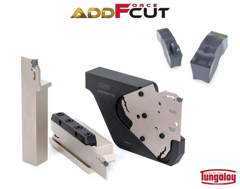 New AddForceCut Parting and Deep Grooving System Features Optimally Rigid Self-Clamping Insert System to Ensure Extra Stability and Reliability